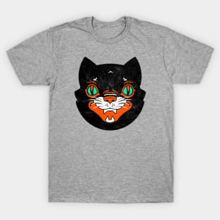 Retro Vintage Black Cat T-Shirt